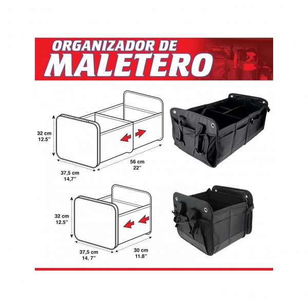 SUMEX 1 Organizador de Maletero de Coche Plegable con multicompartimentos