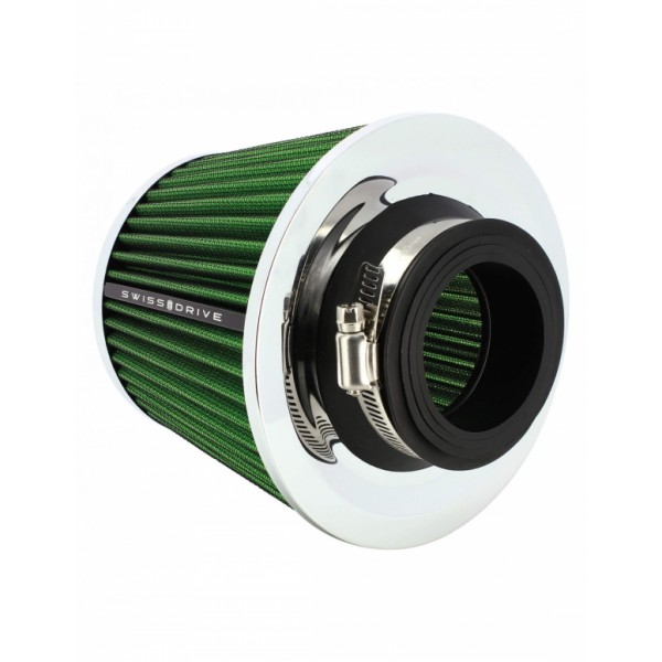 Filtro de Aire Universal para Coche Incluye 4 Adaptadores 60mm 65mm 70mm 77mm Color Verde