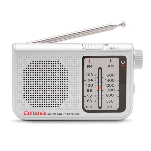 Aiwa rs-55/sl blanca / radio portátil de bolsillo